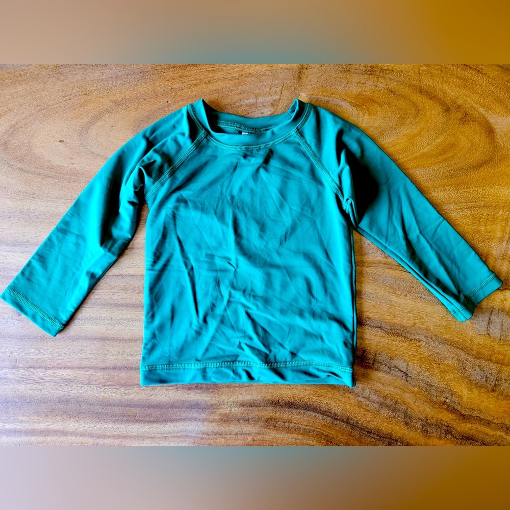 Hanna Andersson Teal Kids Swim top